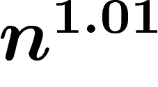 $n^{1.01}$