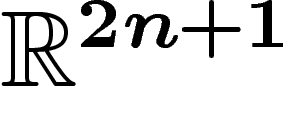 $\mathbb{R}^{2n+1}$