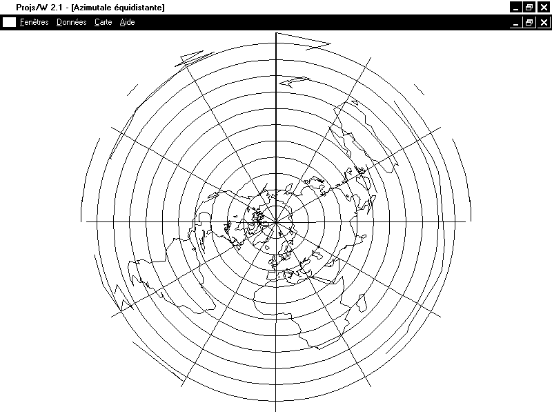 projection azimutale