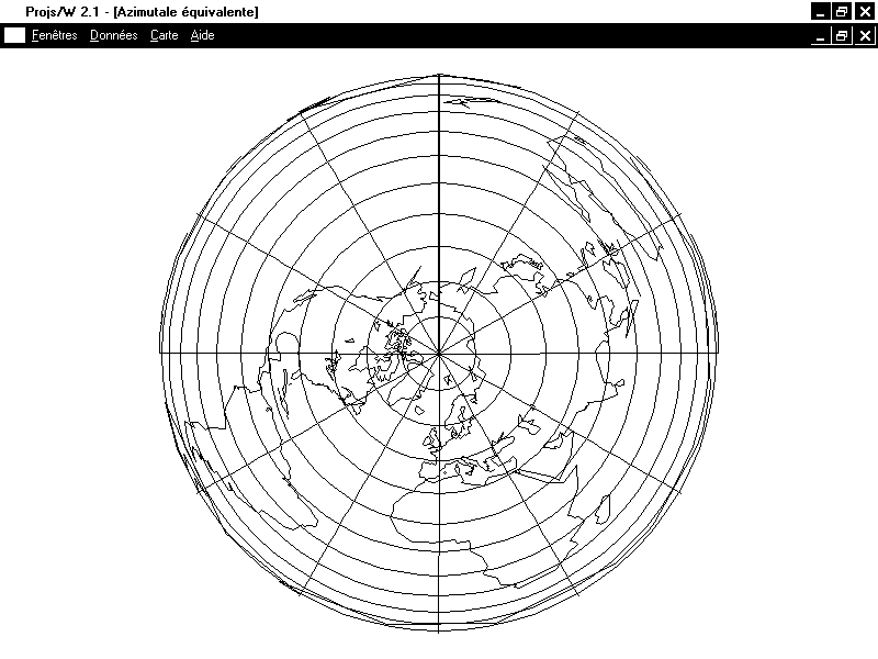 projection azimutale