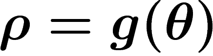 $\rho=g(\theta)$