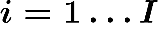 $i=1\ldots I$