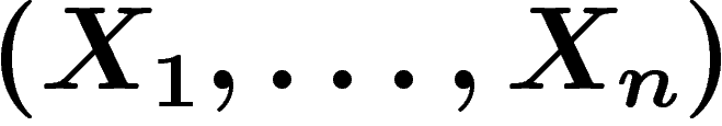 $(X_1,\ldots,X_n)$