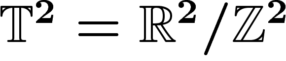 $\mathbb{T}^2=\R^2/\Z^2$