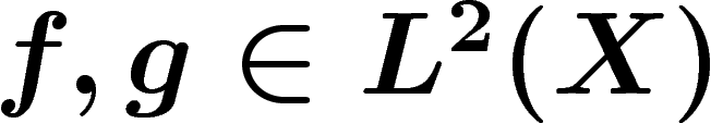 $f,g\in L^2(X)$