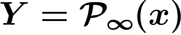 $Y=\mathcal{P}_\infty(x)$