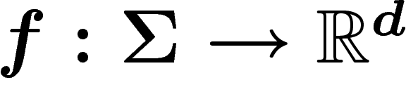 $f:\Sigma\rightarrow \R^d$