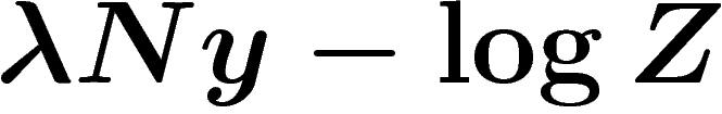 $\lambda Ny-\log Z$