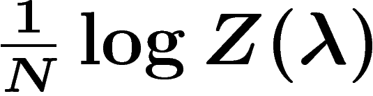 $\frac1N\log Z(\lambda)$