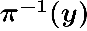 $\pi^{-1}(y)$