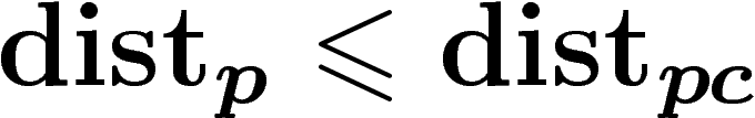 $\dist_p\leq\dist_{pc}$