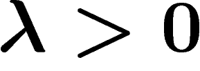 $\lambda>0$