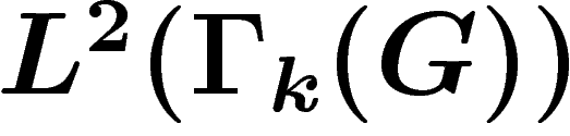 $L^2(\Gamma_k(G))$