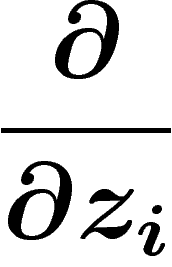 $\ds \frac{\partial}{\partial z_i}$