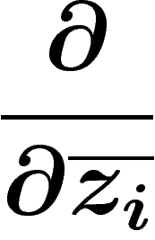 $\ds \frac{\partial}{\partial \overline{z_i}}$