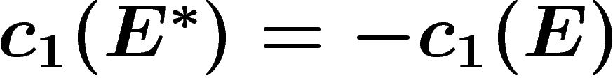 $c_1(E^\ast)=-c_1(E)$