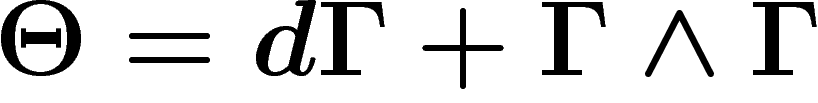 $\Theta=d\Gamma+\Gamma\wedge\Gamma$