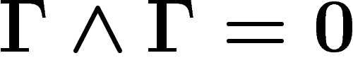 $\Gamma\wedge \Gamma =0$