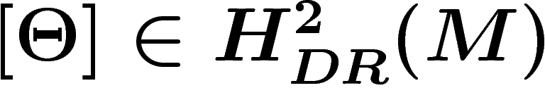 $[\Theta] \in H^2_{DR}(M)$