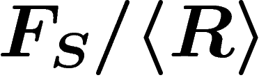 $F_S/\langle R\rangle$