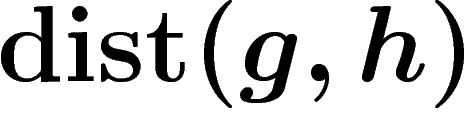 $\dist(g,h)$