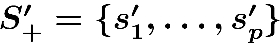 $S'_+=\{s'_1,\ldots,s'_p\}$