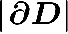 $\abs{\partial D}$