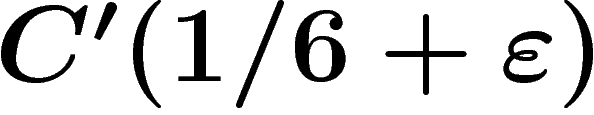 $C'(1/6+\eps)$
