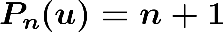 $P_n(u)=n+1$