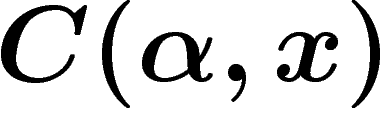 $C(\alpha,x)$