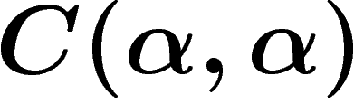 $C(\alpha,\alpha)$