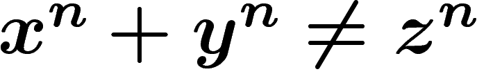 $x^n+y^n\neq z^n$